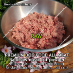 Beef all cuts & brands DOG FOOD PURE BEEF & LAMB POWDER excess from bandsaw meat cut frozen RAW & COOKED price/pack 500gr (no added preservative/colouring)